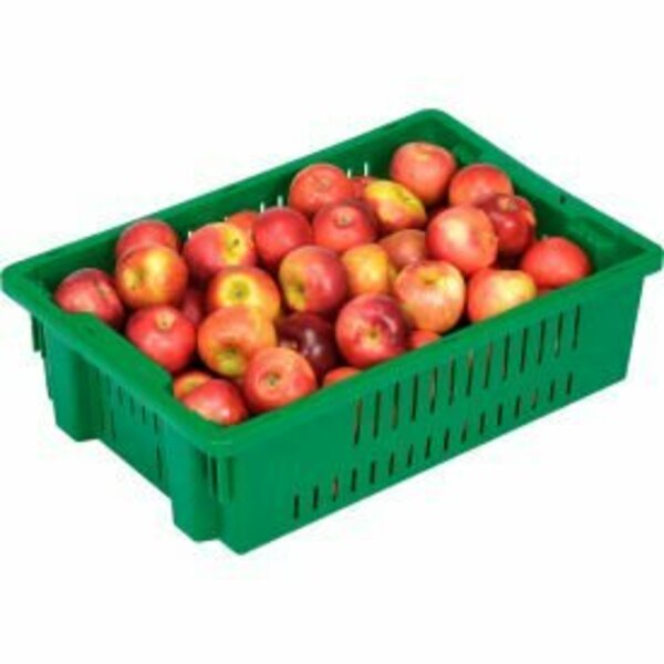 Lewisbins LEWISBins Stack-N-Nest Agricultural Container AF2013-6, 19-11/16"L x 13-1/8"W x 5-5/8"H, Green AF2013-6